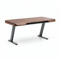 Wooden desk with metal legs for office or home workspace 150 x 75 x 75cm
